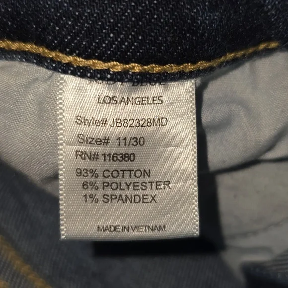 Judy Blue Boyfriend Fit Medium Wash Stretch Distressed Jeans Size 11/30 JB82328 - Picture 12 of 15